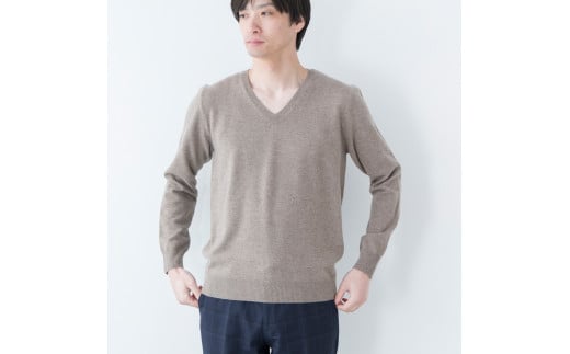 ニット Vネックプルオーバー 度詰[全6色 S〜L] ニット メンズ カシミヤ 100% ≪白田のカシミヤ≫ カシミア 白田カシミヤ