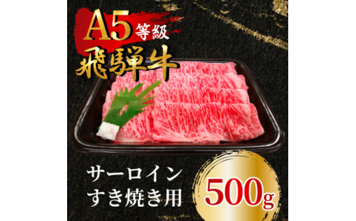 飛騨牛5等級 サーロインすき焼き用500g　FTA167【1578156】 1919759 - 岐阜県羽島市