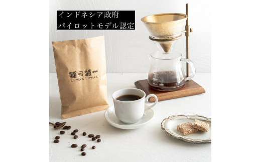 【定期便　全6回】最高級コーヒー コピルアク 100g【中細挽き（サイフォン）】
