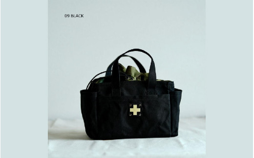 木の庄帆布 ミルクトートラウンドバッグ#09 BLACK / BLACK 1811135 - 大阪府東大阪市