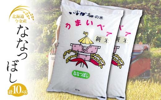 令和6年度産 ななつぼし 10kg(5kg×2袋) 北海道 今金町産 米 白米 米俵 F21W-429 1837040 - 北海道今金町