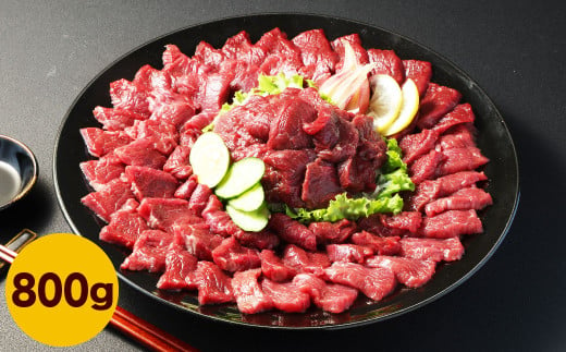 【フジチク ふじ馬刺し】馬刺し 上赤身 800g （約100g×8個） 赤身 馬刺し 馬肉 タレ付き 馬刺 馬 肉 お肉 おつまみ 冷凍 1775716 - 熊本県湯前町