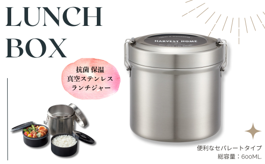 抗菌 真空 保温 弁当箱 【スケーター株式会社】抗菌真空ステンレスランチボックス 600ml 2段ベーシック／STLB1AG_4973307550317 保冷 奈良県 奈良市 奈良 なら 550317 10-087 1745930 - 奈良県奈良市