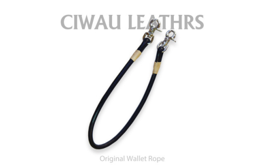 Ciwau leathers　＜ウォレットロープ　丸ロープ46cm＞ブラック【1578908】 1795620 - 茨城県ひたちなか市