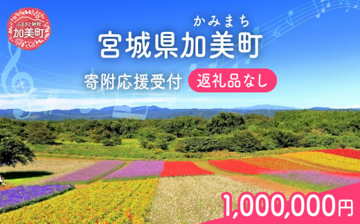 返礼品なし 宮城県 加美町 ふるさと応援寄附金 1,000,000円 |  寄附 応援 | kznot-1000000 1786067 - 宮城県加美町