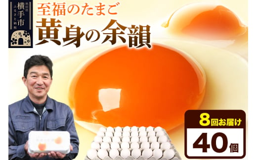 《定期便8ヶ月》黄身の余韻 40個（業務用） 1801221 - 秋田県横手市