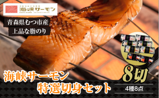 海峡サーモン特選切身セット8切(4種8点)