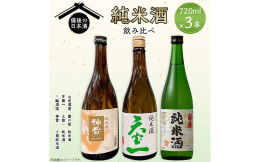 【びんご圏域連携】備後の日本酒 純米酒 飲み比べセット 株式会社斎藤商店《30日以内に出荷予定(土日祝除く)》酒 日本酒 さけ お酒