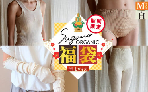 F13 SuganoORGANIC 新春 商品 詰め合わせ 福袋 M サイズ 白 オーガニックコットン 100% | 白 茶 緑 S M L オーガニック コットン 下着 ショーツ スガノ工房 奈良県 御杖村 みつえむら