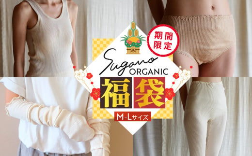 F13 SuganoORGANIC 新春 商品 詰め合わせ 福袋 オーガニックコットン 100% | 白 茶 緑 S M L オーガニック コットン 下着 ショーツ スガノ工房 奈良県 御杖村 みつえむら