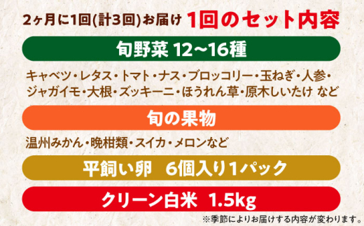 野菜定期便（野菜・果物・お米・卵）【シェフの目線】