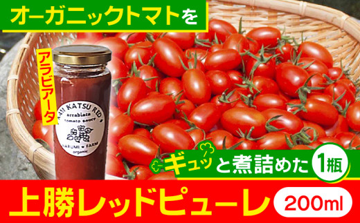 上勝レッド ピューレ アラビアータ 1瓶 200ml NARUMIFARM 《30日以内に出荷予定(土日祝除く)》| ピューレ トマトピューレ とまと トマト 野菜 やさい オーガニック お肉 お魚 パスタ パスタソース ペンネ ピザ 徳島県 上勝町 送料無料 1241243 - 徳島県上勝町