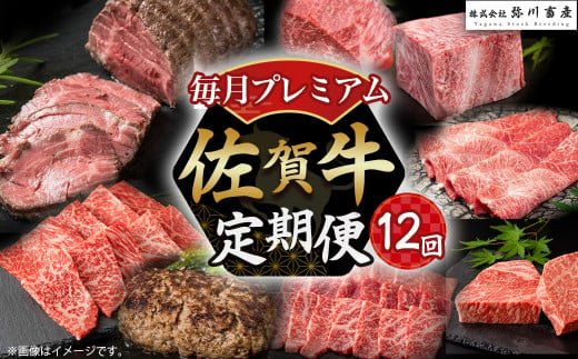 X8 佐賀牛 毎月プレミアム定期便 12回コース 定期便 12ヶ月 ロースステーキ ローストビーフ しゃぶしゃぶ カルビ焼肉 ロース ハンバーグ モモブロック 赤身 モモ ロースブロック すき焼き ステーキ カルビ 焼肉 ブロック 国産牛 和牛 ブランド牛 牛肉 肉 高級 人気 おすすめ 佐賀県 太良町  405951 - 佐賀県太良町