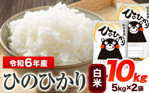 令和6年産 ひのひかり 白米 10kg 《7-14営業日以内に出荷予定(土日祝除く)》 熊本県産 白米 精米 ひの 送料無料 熊本県 山江村