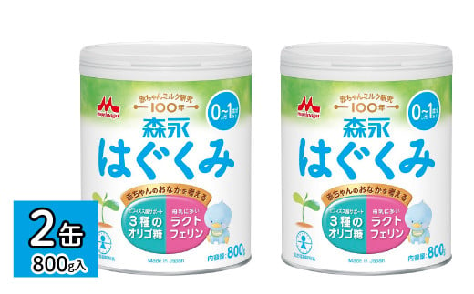 森永はぐくみ大缶（800ｇ）2缶 HBB002 | ふるさと納税 粉ミルク 赤ちゃん 森永乳業 タンパク質 ラクトフェリン 粉ミルク ミルク オリゴ糖 粉ミルク 赤ちゃん 東京都 東大和市 |