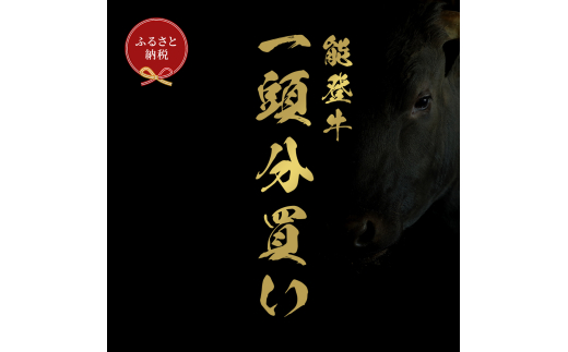 [№5784-1377]肉 【和牛セレブ】能登牛 一頭買い（24分割配送）2個口 黒毛和牛 霜降り ギフト 石川県 能美市