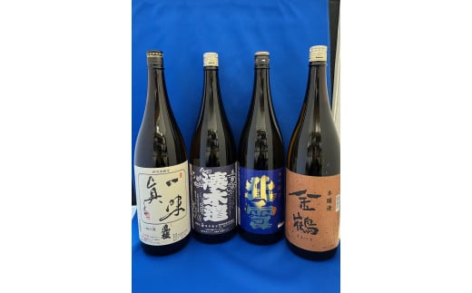 佐渡の酒を一升瓶で！本醸造・吟醸酒　1.8L×4本 1881184 - 新潟県佐渡市