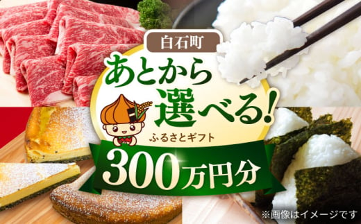 【あとから選べる】白石町ふるさとギフト 300万円分 / あとから寄附 あとからギフト あとからセレクト 選べる寄付 選べるギフト 寄附 300万円 3000000円 肉 米 海苔 [IZY022]