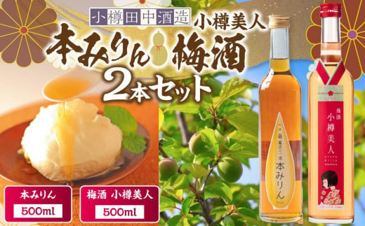 【小樽 田中酒造】本みりん・梅酒 500ml　2本セット