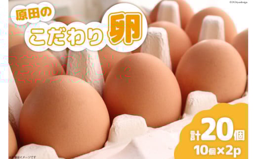 卵 原田のこだわり卵 10個 2パック 計 20個 [山崎幹男養鶏場 福岡県 筑紫野市 21760867] たまご 生卵 玉子 小分け 2103130 - 福岡県筑紫野市