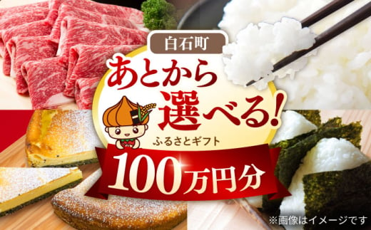 【あとから選べる】白石町ふるさとギフト 100万円分 / あとから寄附 あとからギフト あとからセレクト 選べる寄付 選べるギフト 寄附 100万円 1000000円 肉 米 海苔 [IZY019]