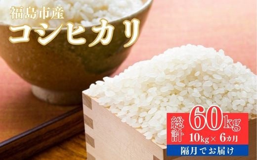 No.1499【令和6年産】大文字屋米穀店【定期便6回】コシヒカリ 10kg（5kg×2）精米 （隔月でお届け） 282871 - 福島県福島市