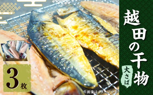 越田の干物 大さば 3枚入×1パック 干物 鯖 さば 魚 お魚 さかな さば サバ