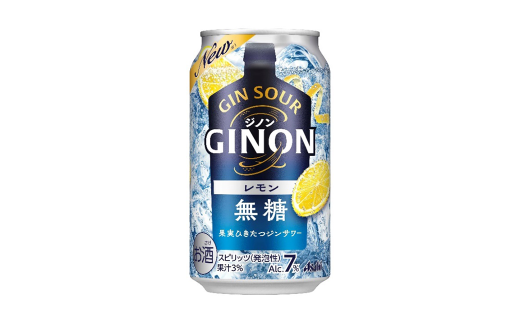 【福島のへそのまち もとみや産】アサヒGINONレモン缶350ml×24本　【07214-0296】