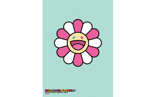 Murakami.Flowersトレカスリーブ「笑顔の女の子」フラワーver. [ 京都 アーティスト 村上隆 カイカイキキ トレーディングカード バトル ゲーム カード  スリーブ ふるさと納税 ] 1897103 - 京都府京都市