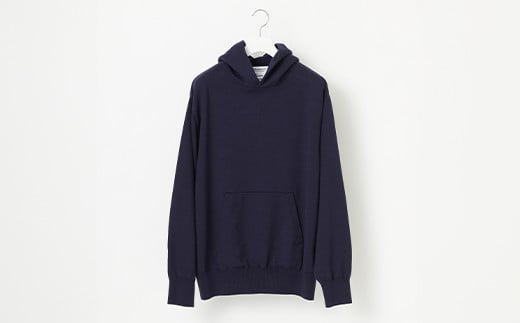 ≪順次発送≫ A3: A SWEATER IS FOR EVERYDAY. Hoodie NAVY ネイビー カシミヤセーター 服 洋服 ユニセックス メンズ レディース ブランド 数量限定 山形県 山辺町 サイズ2 yt-sehdn2-sn