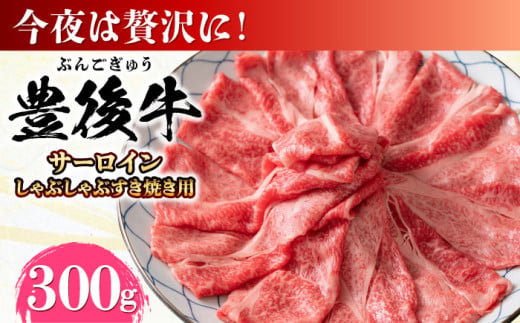 [厳選部位]おおいた豊後牛 サーロイン しゃぶしゃぶすき焼き用 300g 日田市 / 株式会社MEAT PLUS 牛 うし 黒毛和牛 和牛 豊後牛 [AREI015]