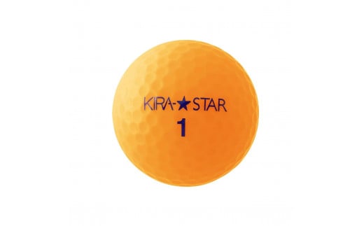 ゴルフボール カラーボール KIRA STAR 12球入 3ダース 【カラー：オレンジ】