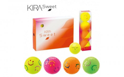 ゴルフボール KIRA SWEET フルキャラ 12球入 3ダース【4色入り】 レディース ソフト kasco キャスコ 1907767 - 香川県さぬき市