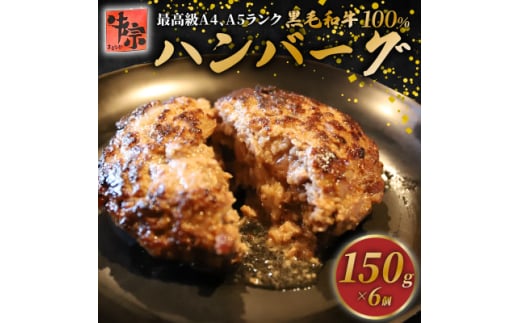 黒毛和牛100% ハンバーグ 150g 6個【1579993】