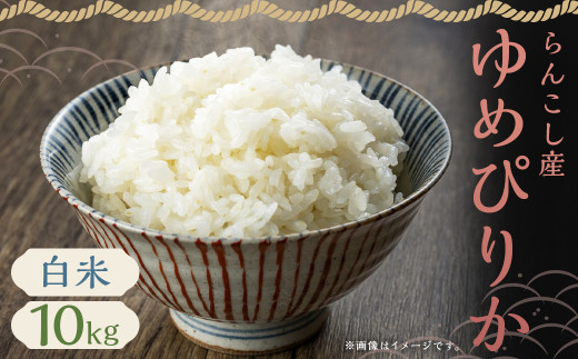 【令和7年産】らんこし産 ゆめぴりか 10kg （中村農場）お米 米 精米 【2025年10月上旬～2026年7月下旬発送予定】
