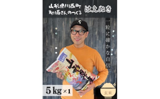 令和6年産 山形県産[はえぬき]玄米 5kg(5kg×1袋)