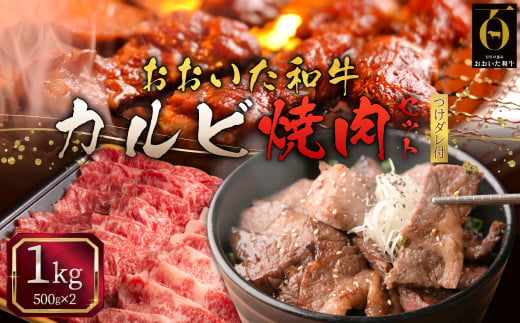 おおいた和牛カルビ焼肉セット【500g×2(合計1kg)】つけダレ付 G8