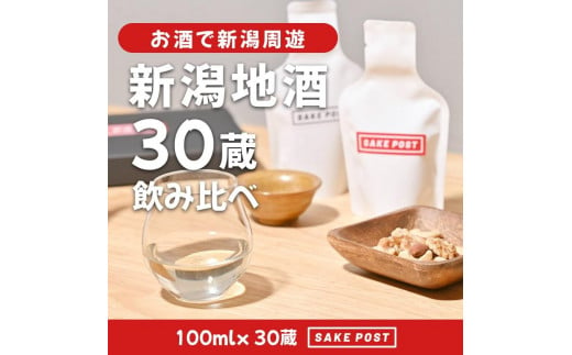 SAKEPOST BOX(100ml×3パック)10箱 〜30銘柄〜