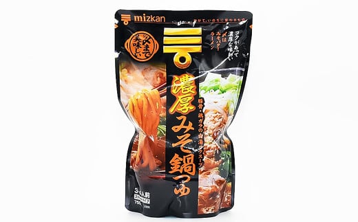 mizkan 〆まで美味しい 濃厚みそ 鍋つゆ ストレートタイプ（750g×10袋）