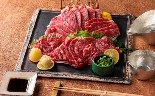 純国産 馬刺し 極上霜降り食べ比べセット 計約250g 中トロ 大トロ 肉 馬肉 馬刺 馬 熊本県 水上村