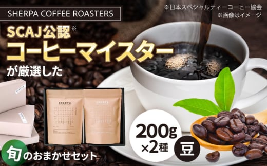 コーヒー豆 SHERPA COFFEE ROASTERS 季節のおすすめおまかせセット 200g×2パック 飲料類 飲み物 ドリンク 珈琲豆 岐阜市 / いわと [ANGC003]