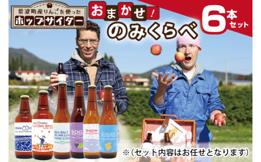 ＼飲み比べセット／紫波町産りんごを使ったホップサイダー おまかせ 6本セット (AY003)