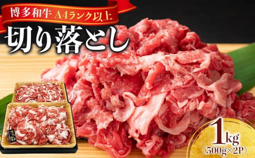 博多和牛A4ランク以上切り落とし 1kg（500g×2P）