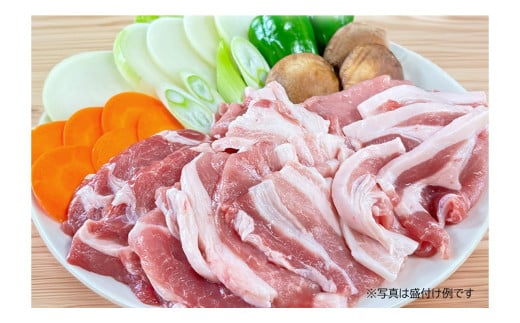 届いた野菜とお肉を一緒に！（調理例）