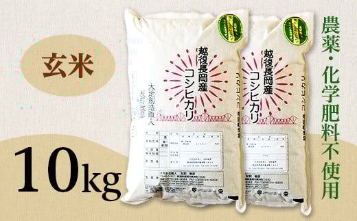 E1-G101新潟県長岡産コシヒカリ玄米10kg 269575 - 新潟県長岡市