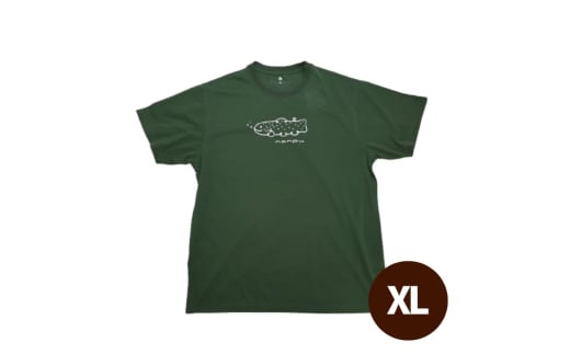 nanpu Tシャツ XL サイズ カーキーグリーン 北海道 南富良野町 限定デザイン オリジナル