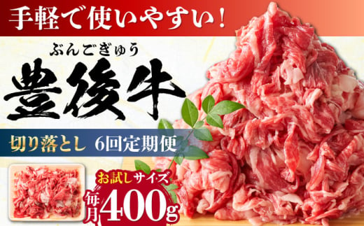 【全6回定期便】【お試しにピッタリ！】 おおいた豊後牛 牛肉 切り落とし 400g 日田市 / 株式会社MEAT PLUS　肉 牛肉 和牛 [AREI039] 1921218 - 大分県日田市