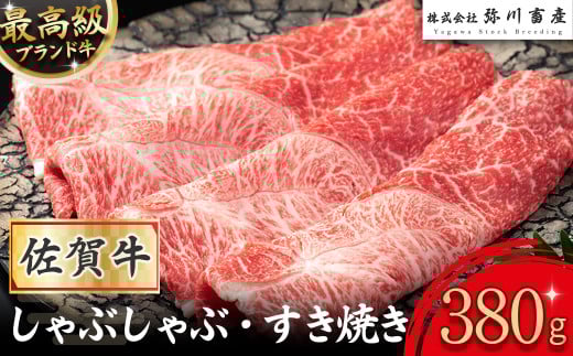 ZJ1 最高級 佐賀牛 しゃぶしゃぶ・すき焼き 380g  しゃぶしゃぶ すき焼き 国産牛 和牛 ブランド牛 牛肉 肉 高級 人気 おすすめ 佐賀県 太良町  405926 - 佐賀県太良町