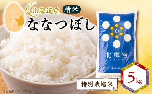 ＜北海道産＞ななつぼし 5kg 〈特別栽培米〉 精米【1548573】