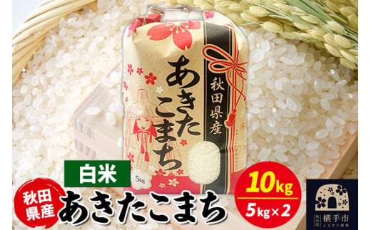 あきたこまち 10kg（5kg×2袋）【白米】令和6年産 秋田県産 こまちライン 1920183 - 秋田県横手市